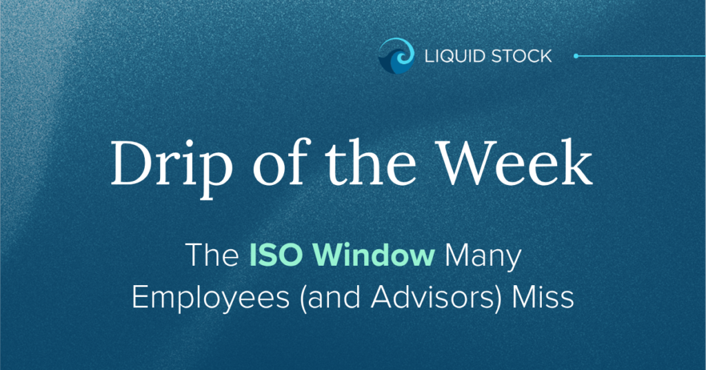 drip of the week ISO window